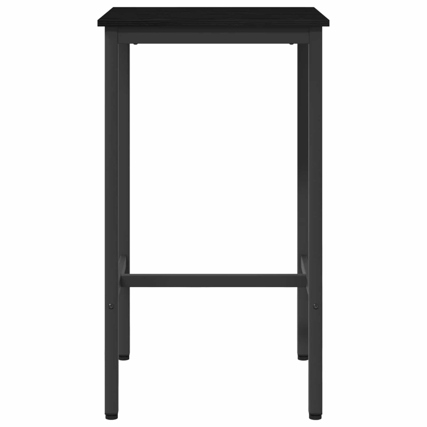 Bar Table 52 x 52 x 90 cm Engineered Wood Black Oak Rectangular