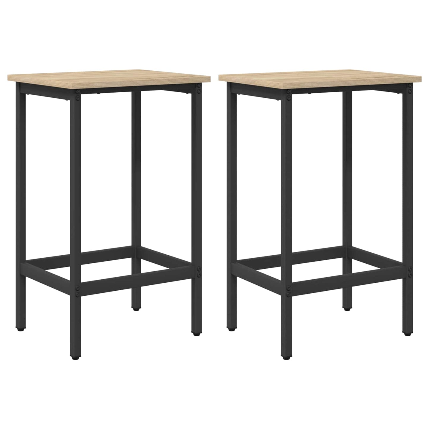 Bar Stool 2 pcs Sonoma Oak 40 x 32 x 64 cm Engineered Wood