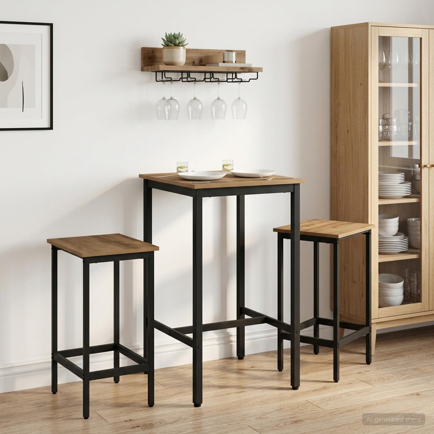 Bar Stool 2 pcs Artisan Oak 40 x 32 x 64 cm Engineered Wood