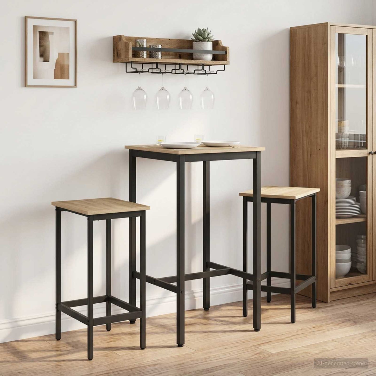 Bar Table 52 x 52 x 110 cm Engineered Wood Sonoma Oak