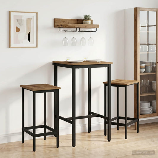 Bar Table 52 x 52 x 110 cm Engineered Wood Artisan Oak