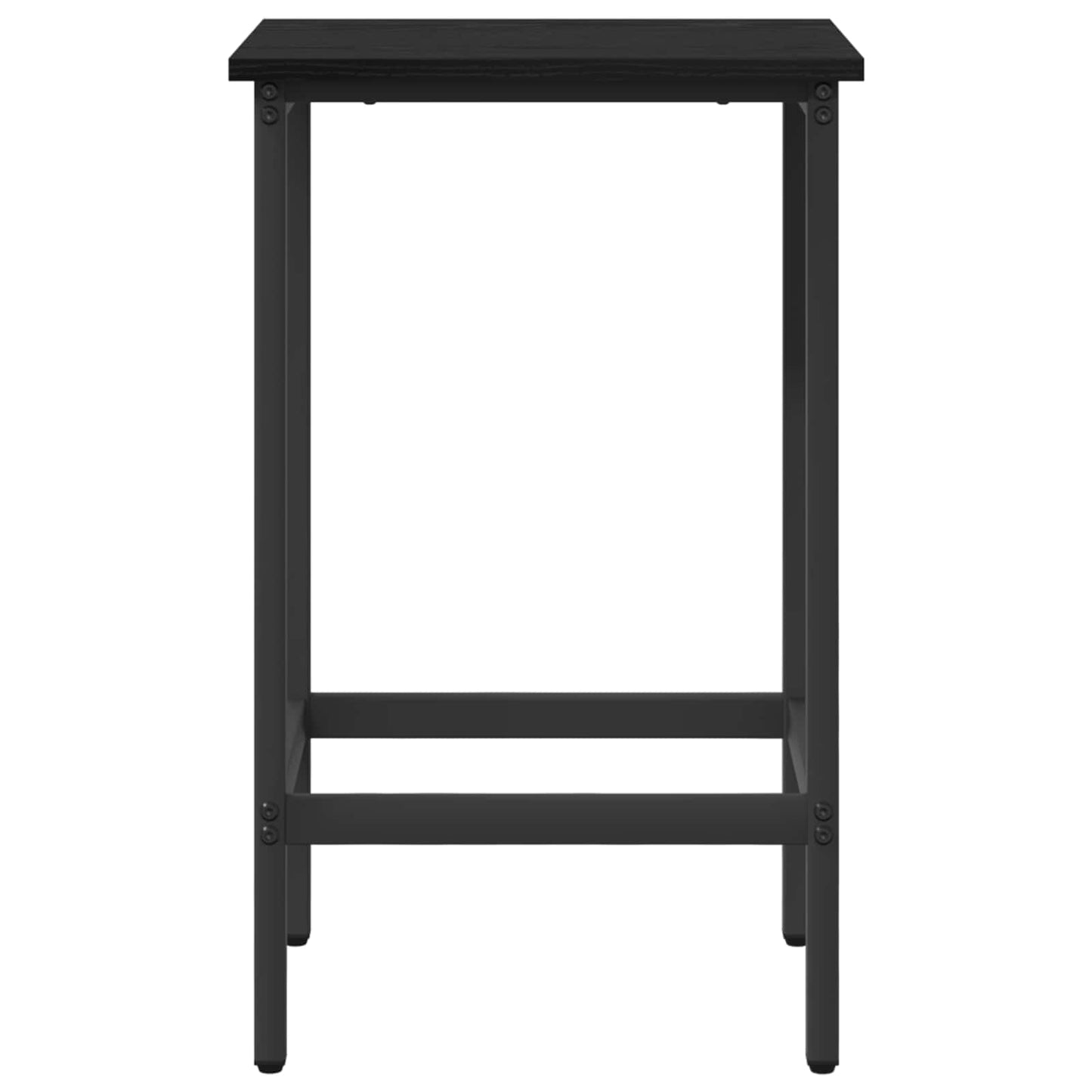 Bar Stool 2 pcs Black Oak 40 x 32 x 74 cm Engineered Wood