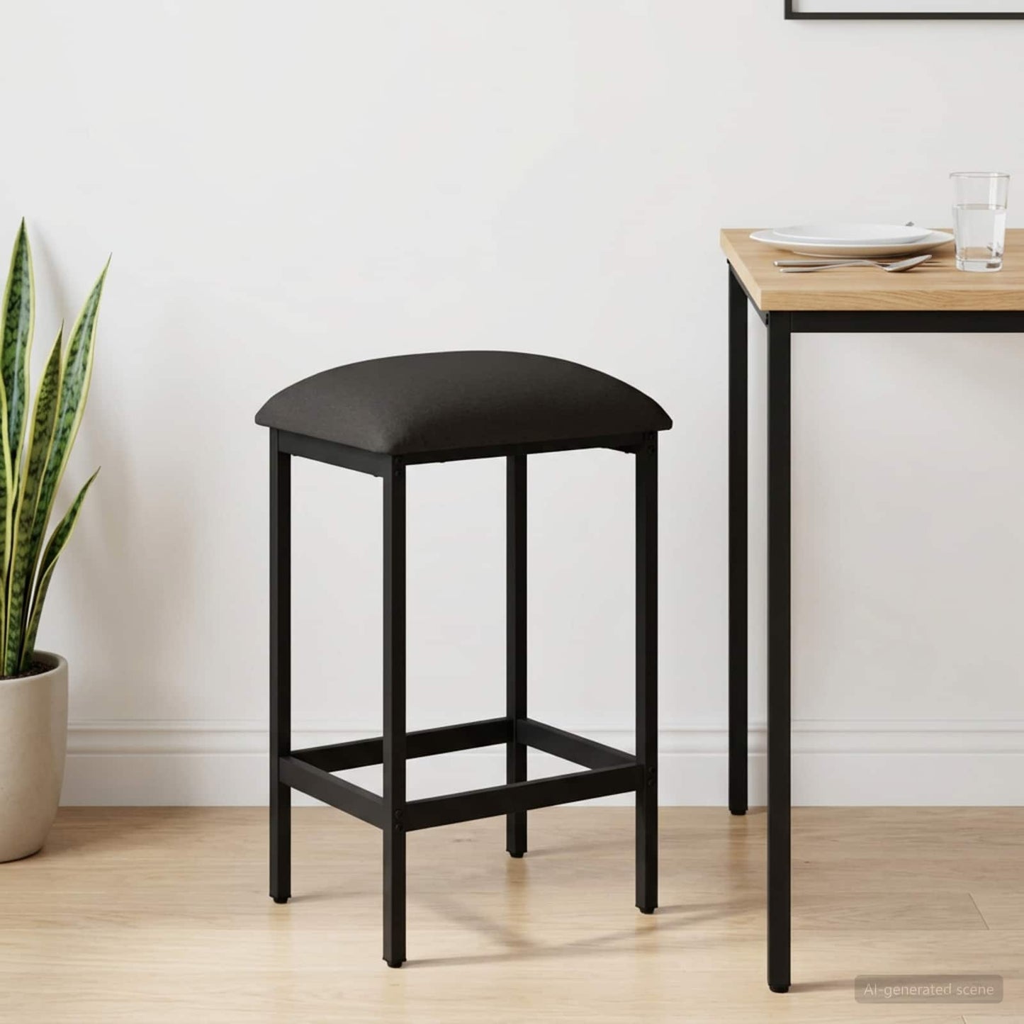 Bar Stool Dark Grey 40 x 32 x 64 cm Engineered Wood