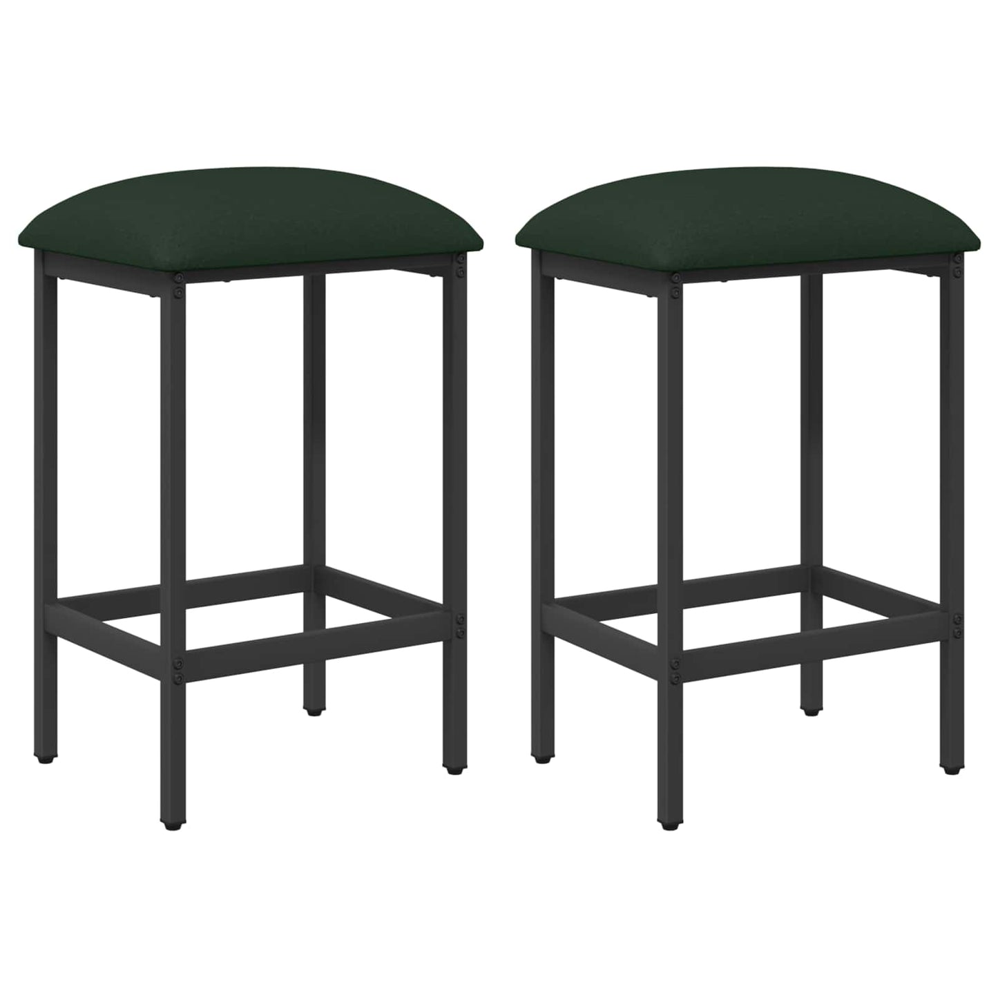 Bar Stool 2 pcs Dark Green 40 x 32 x 74 cm Engineered Wood