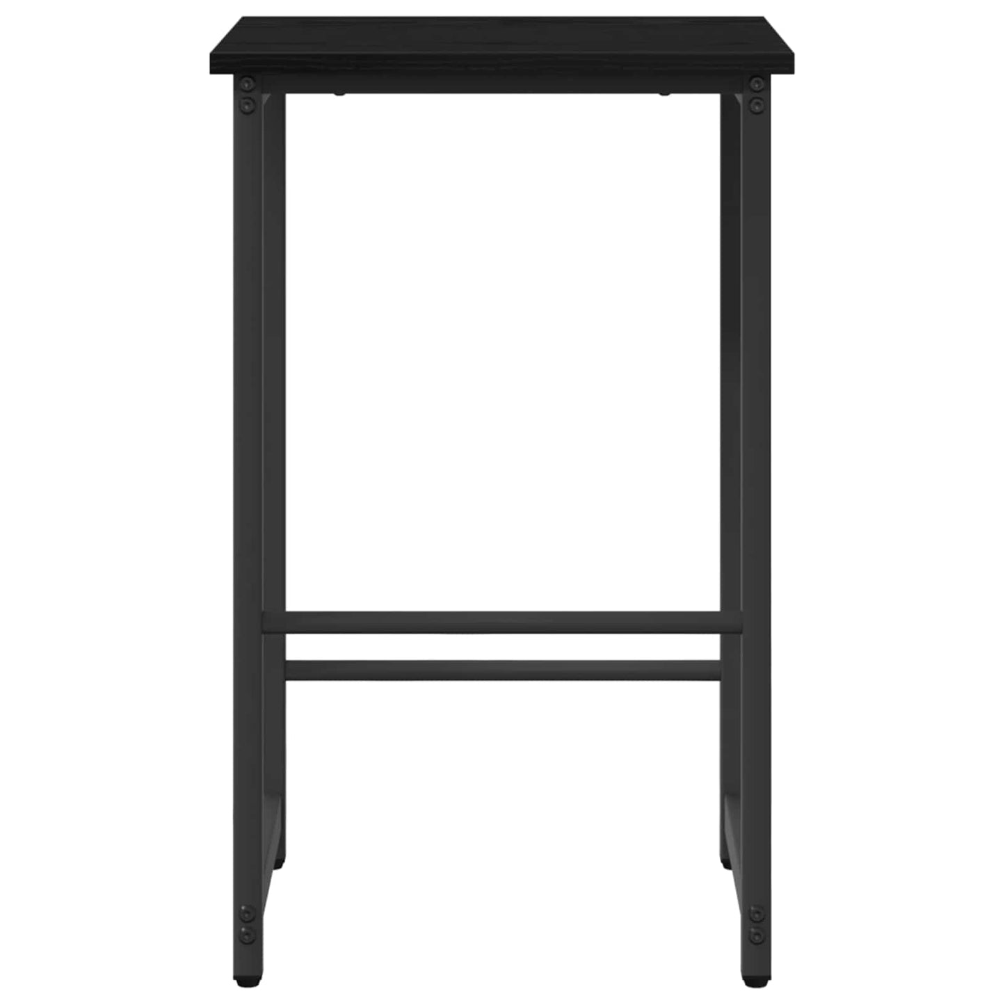 Bar Stool 2 pcs Black Oak 40 x 32 x 64 cm Engineered Wood
