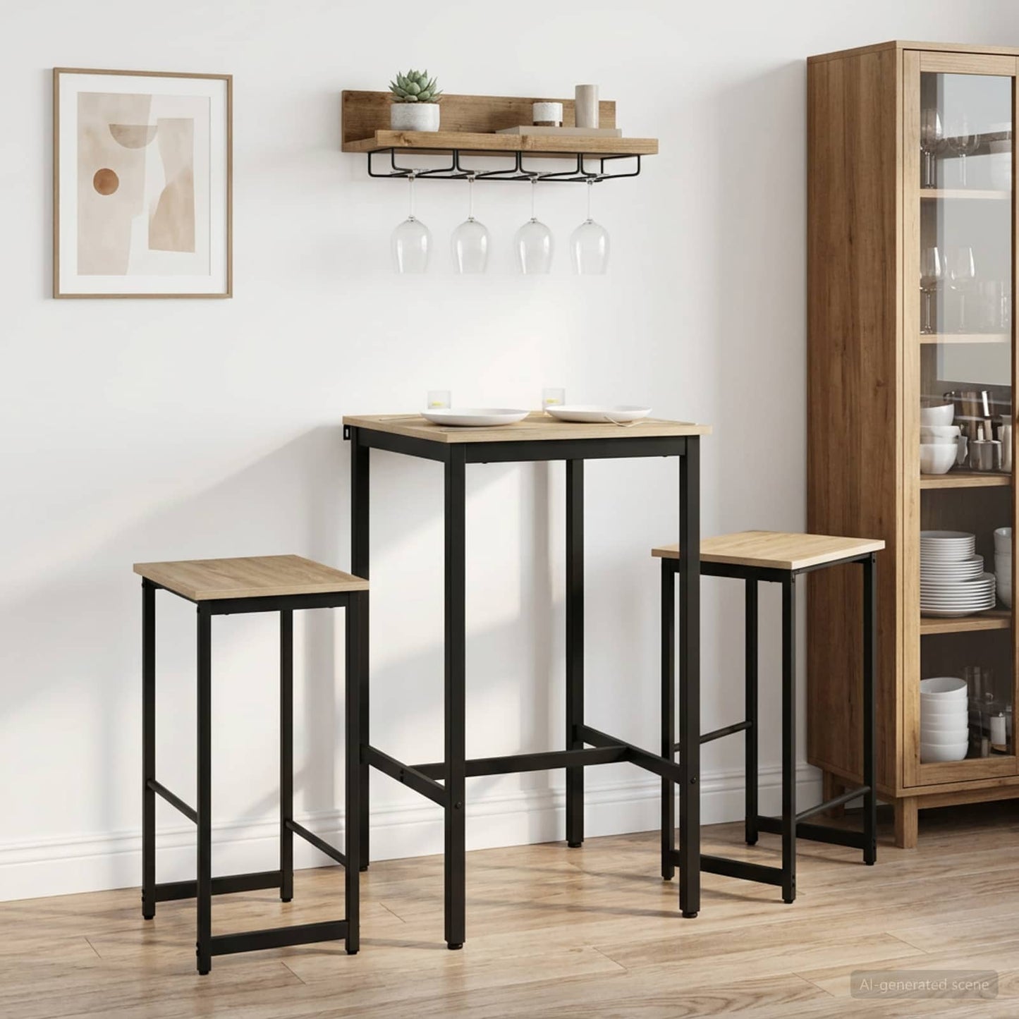Bar Stool 2 pcs Sonoma Oak 40 x 32 x 64 cm Engineered Wood