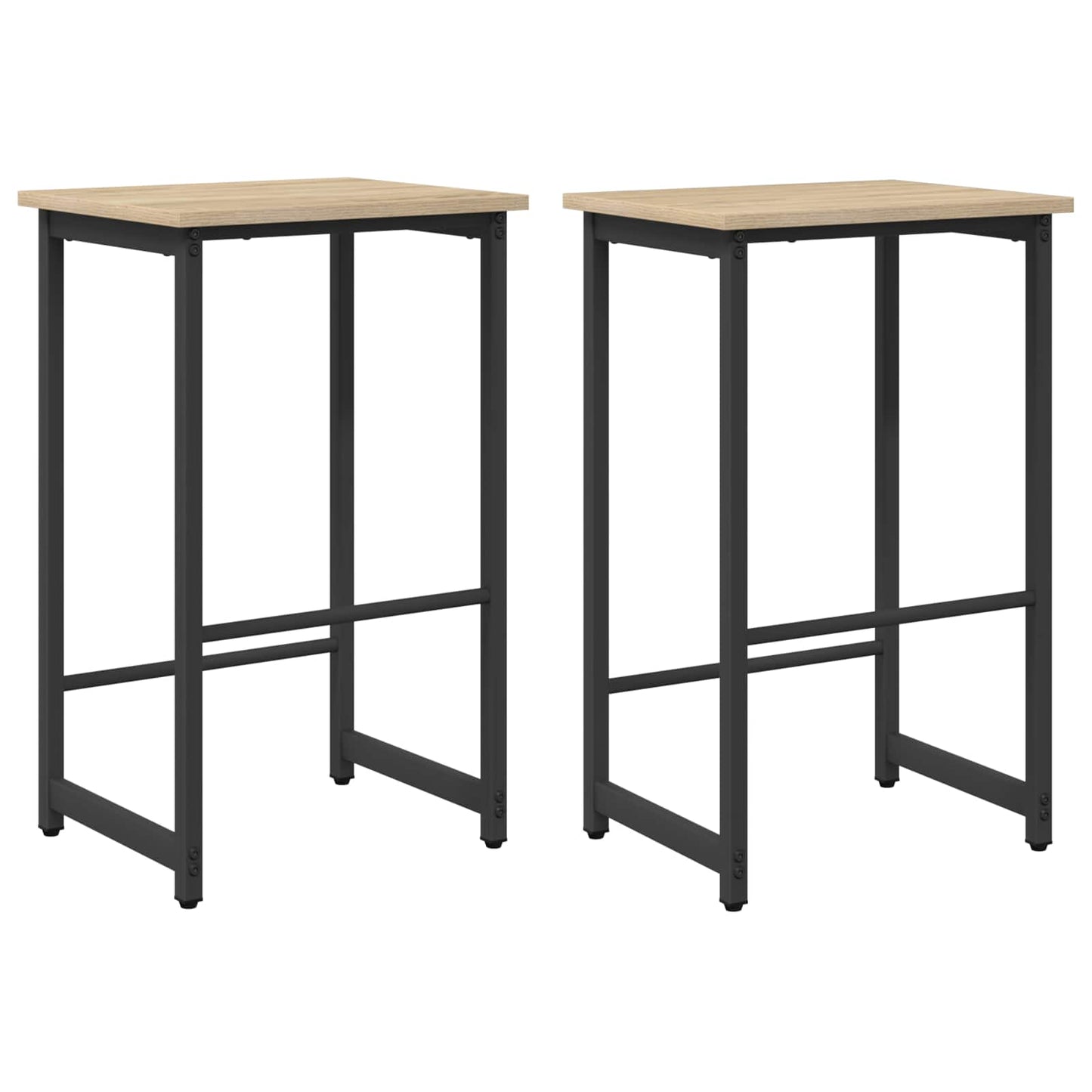 Bar Stool 2 pcs Sonoma Oak 40 x 32 x 64 cm Engineered Wood