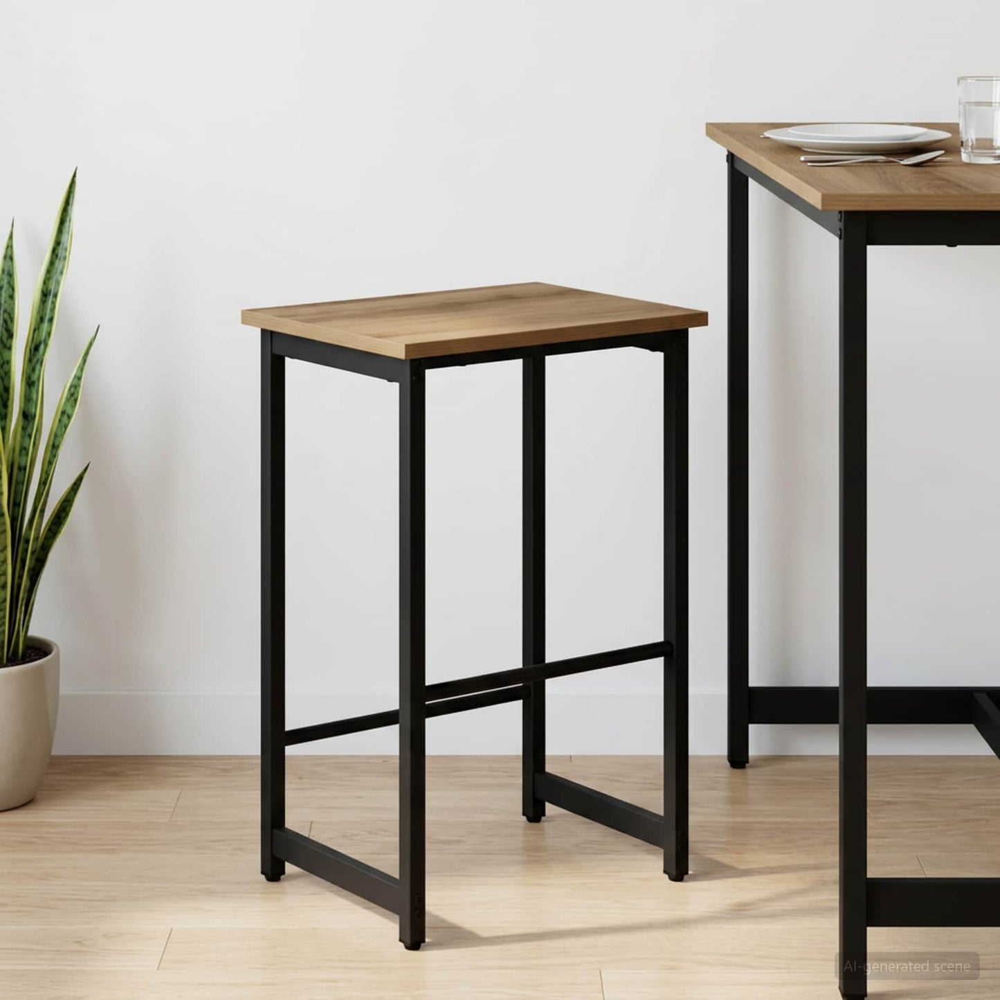 Bar Stool Artisan Oak 40 x 32 x 64 cm Engineered Wood