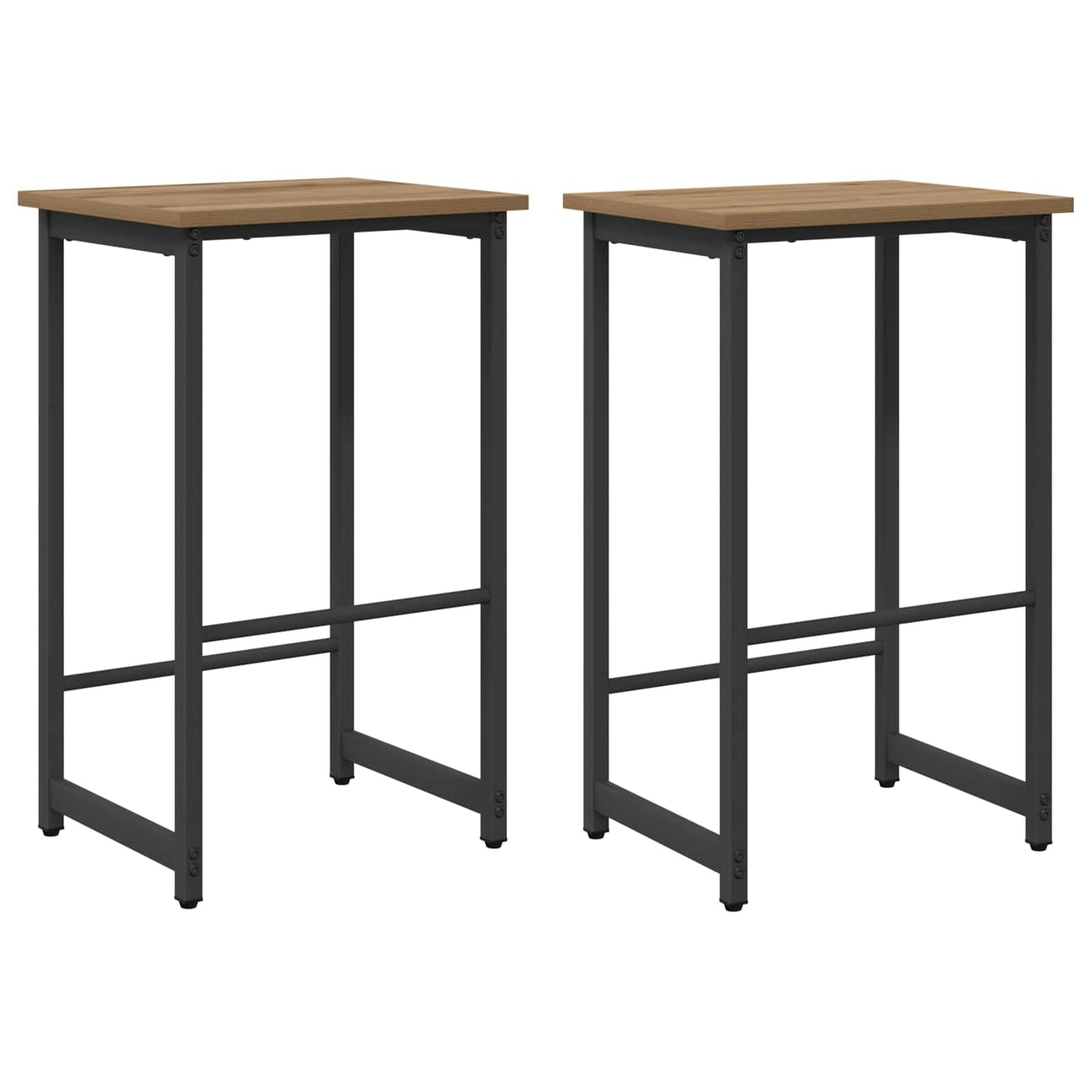 Bar Stool 2 pcs Artisan Oak 40 x 32 x 64 cm Engineered Wood