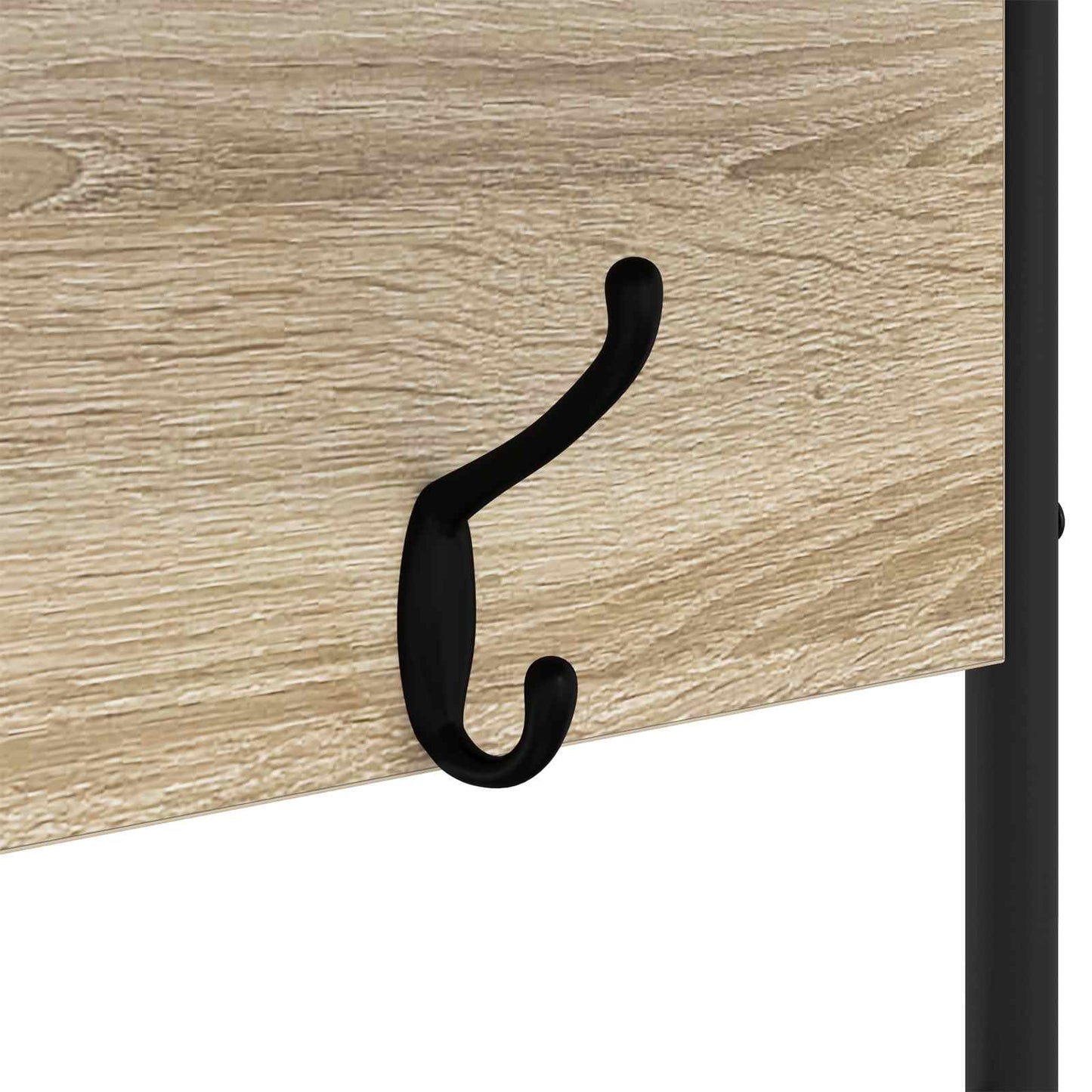 Coat Stand with Shoes Bench Sonoma Oak 100 x 32 x 180.5 cm