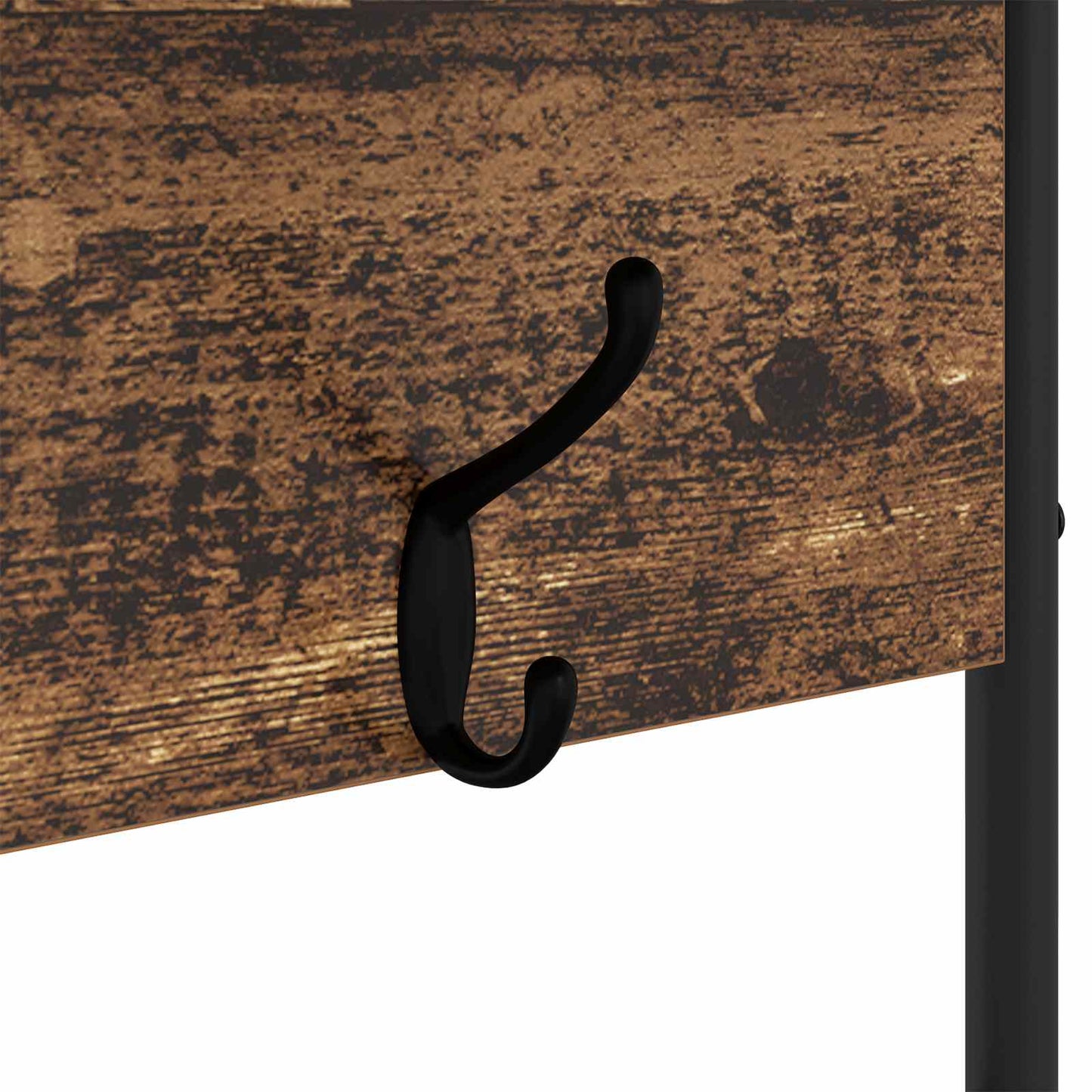 Coat Stand with Shoes Bench Old Wood 100 x 32 x 180.5 cm