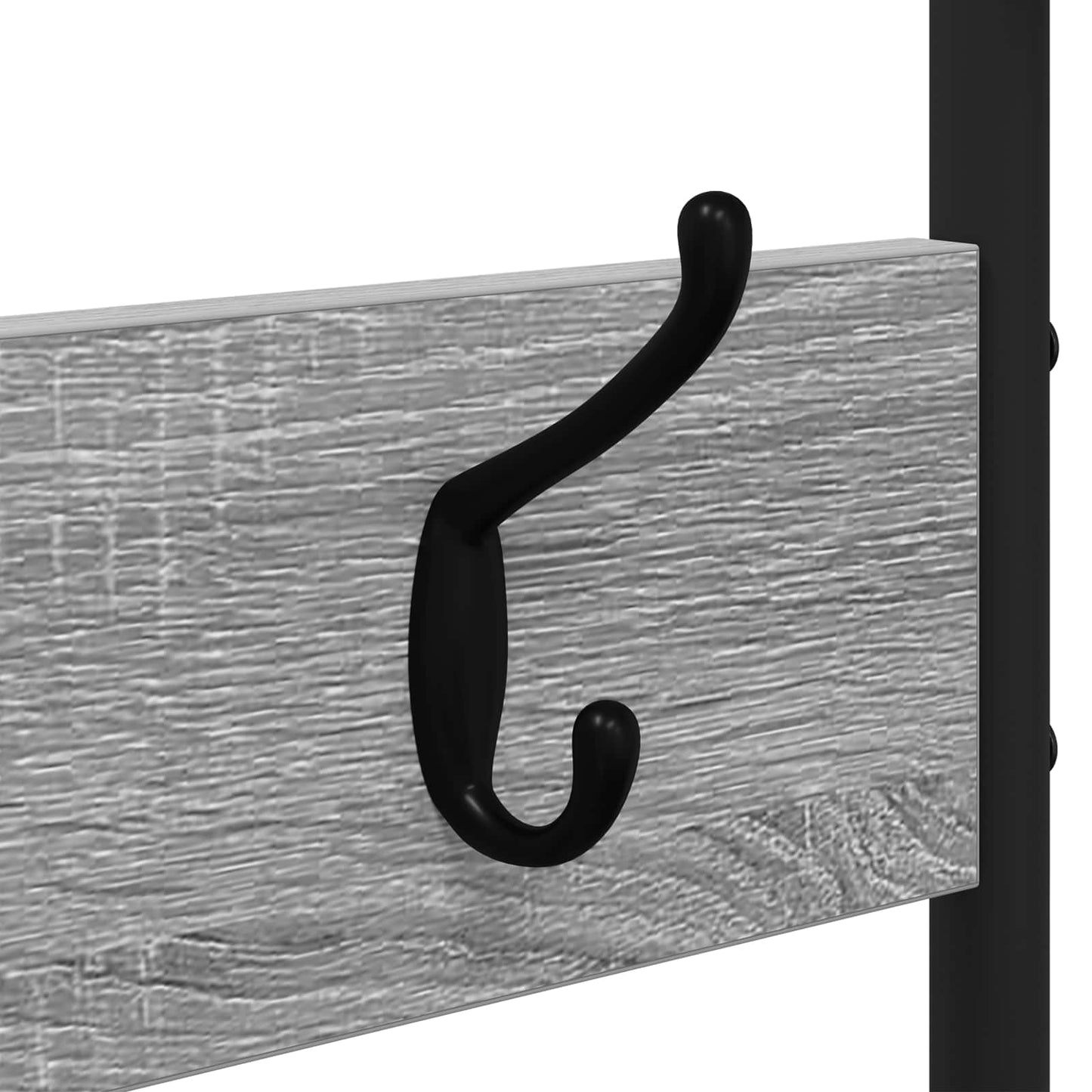 Coat Stand with Shoes Bench Grey Sonoma 120.5 x 34 x 190 cm