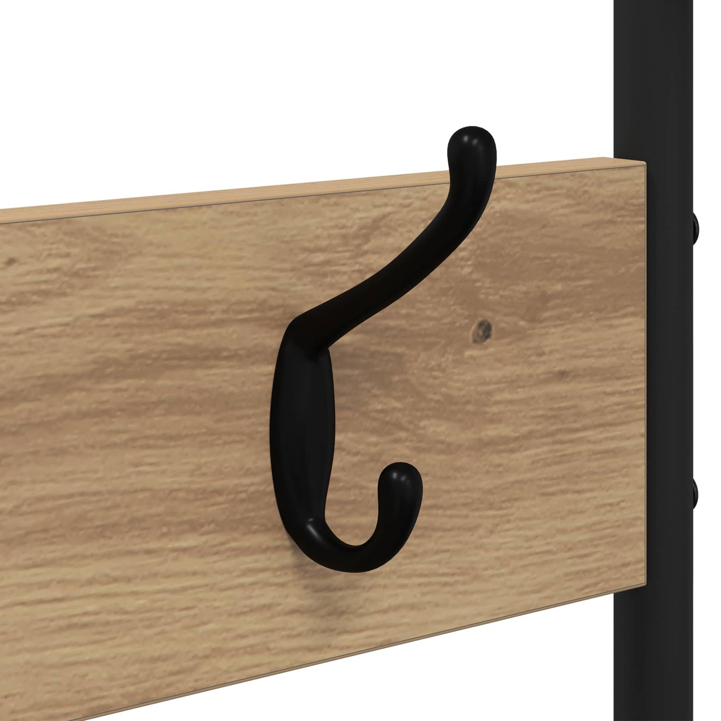 Coat Stand with Shoes Bench Artisan Oak 120.5 x 34 x 190 cm
