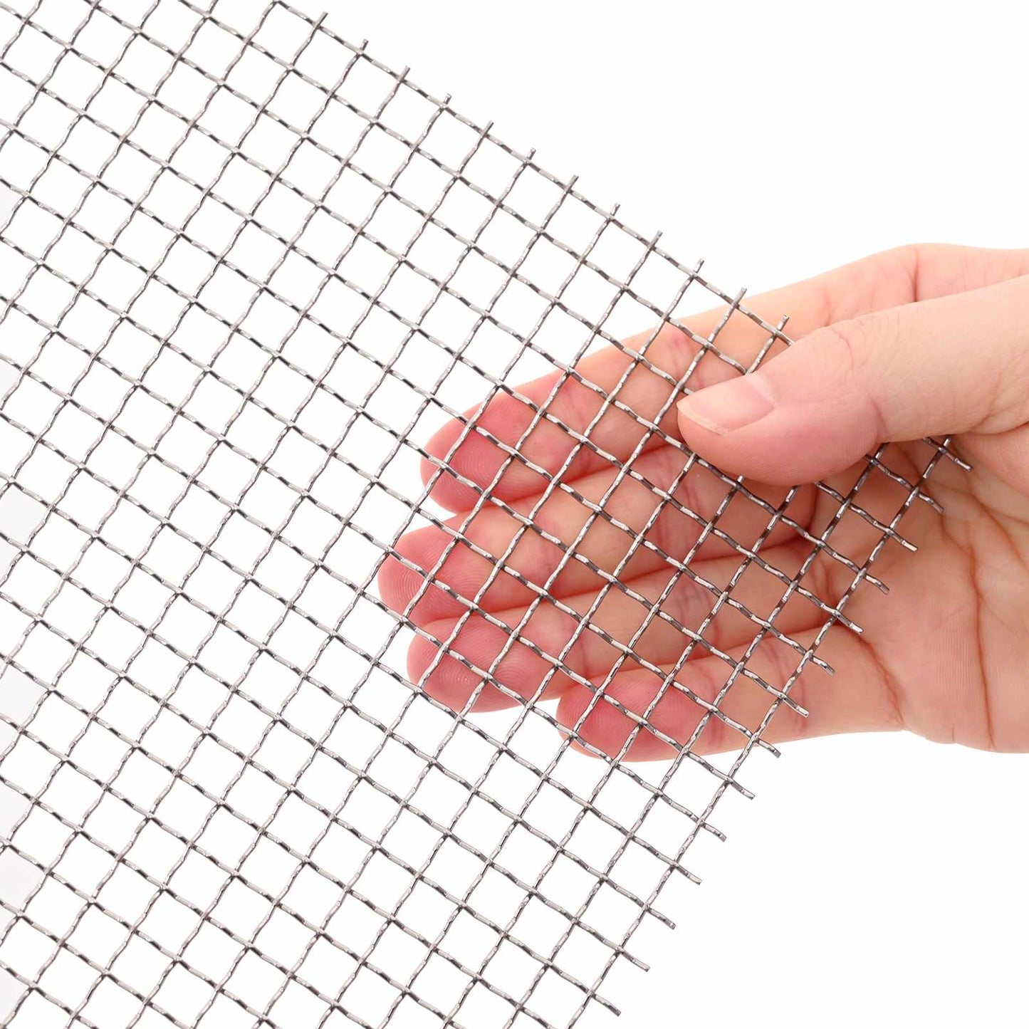 Mesh Screen 100 x 500 cm 3 Mesh Stainless Steel 201 Silver