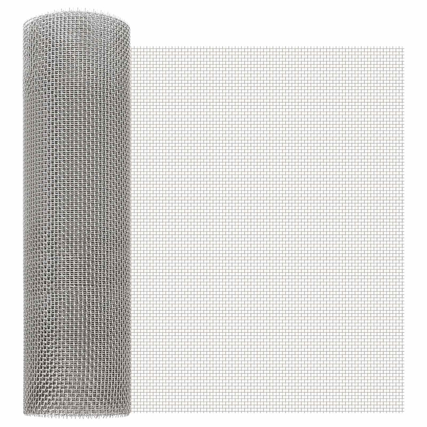 Mesh Screen 40 x 200 cm 6 Mesh Stainless Steel 201 Silver