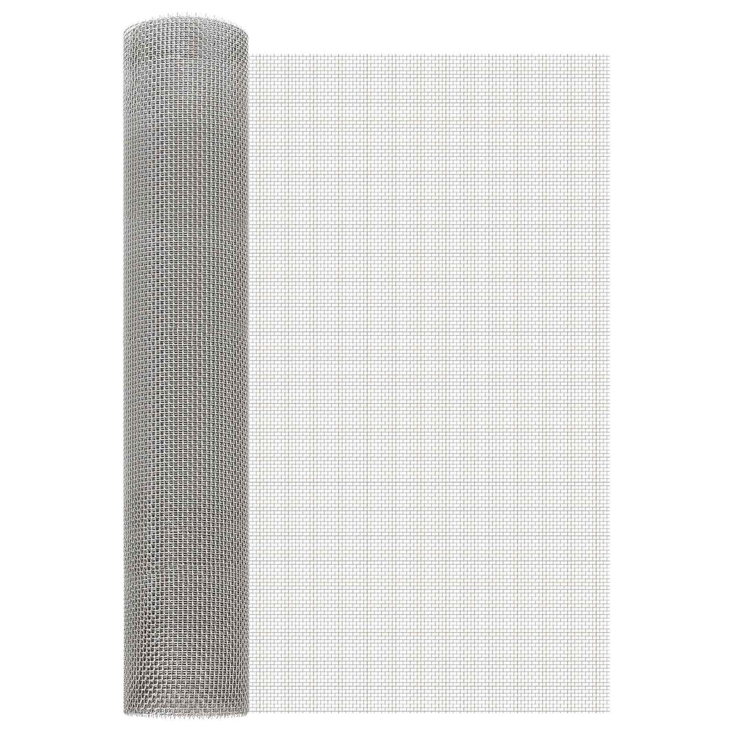 Mesh Screen 60 x 500 cm 6 Mesh Stainless Steel 201 Silver