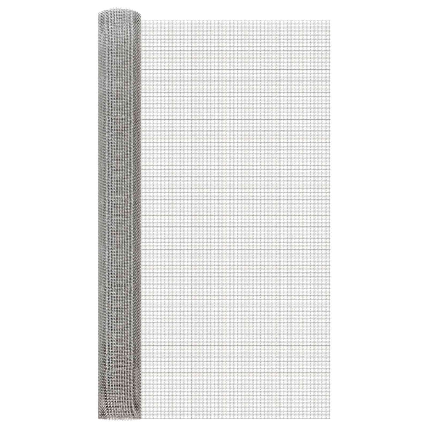 Mesh Screen 100 x 1000 cm 6 Mesh Stainless Steel 201 Silver