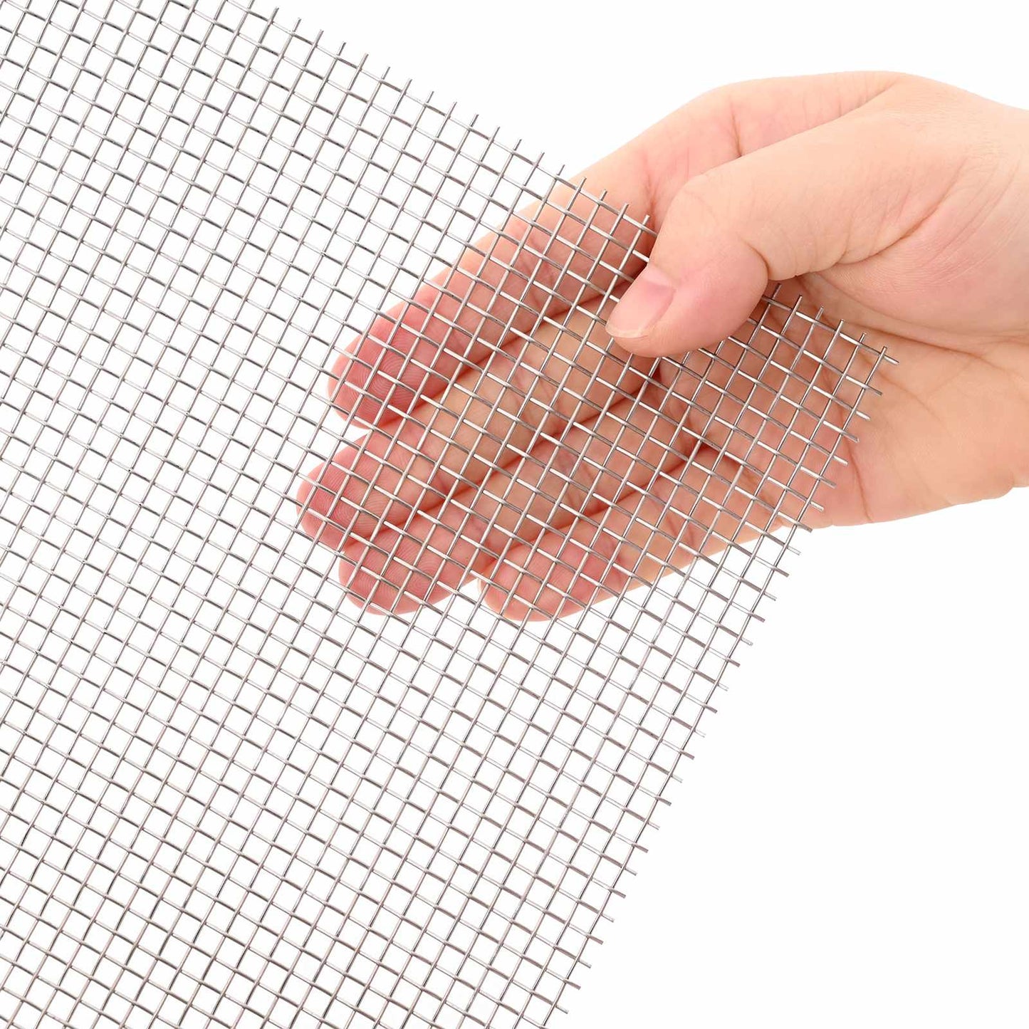 Mesh Screen 120 x 200 cm 6 Mesh Stainless Steel 201 Silver