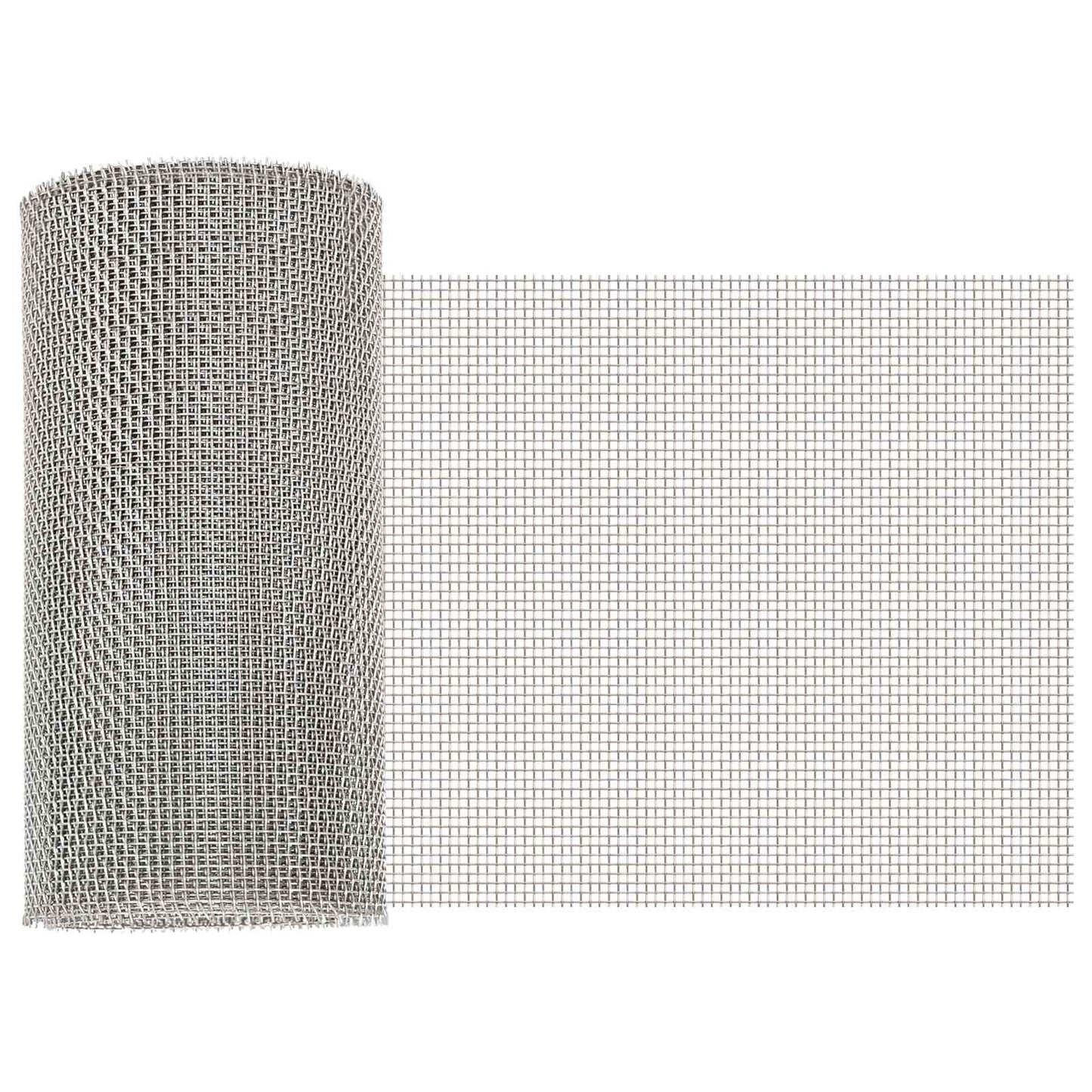 Mesh Screen 20 x 1000 cm 8 Mesh Stainless Steel 201 Silver