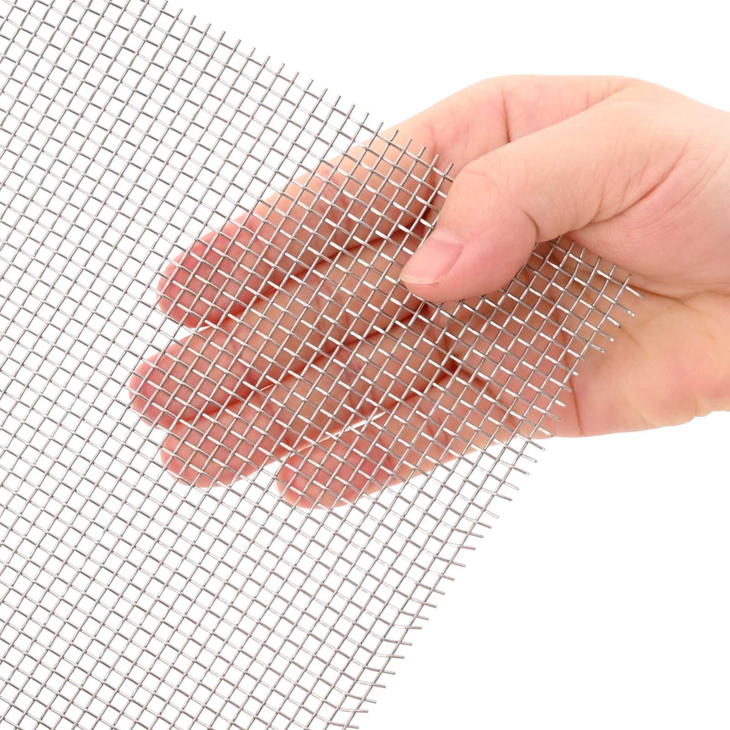 Mesh Screen 120 x 200 cm 8 Mesh Stainless Steel 201 Silver