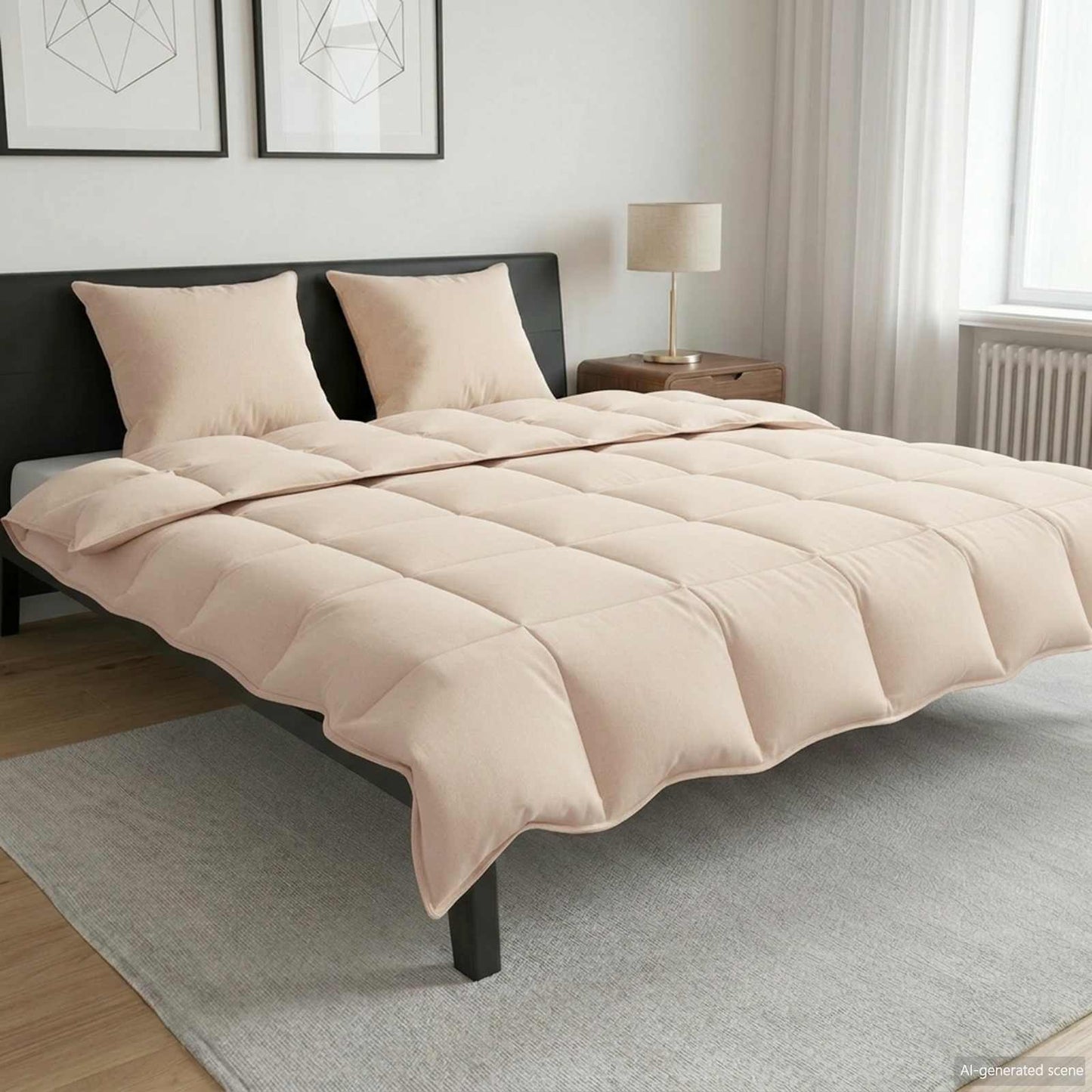 Summer Duvet Beige 200 x 220 cm 100% Natural Kapok