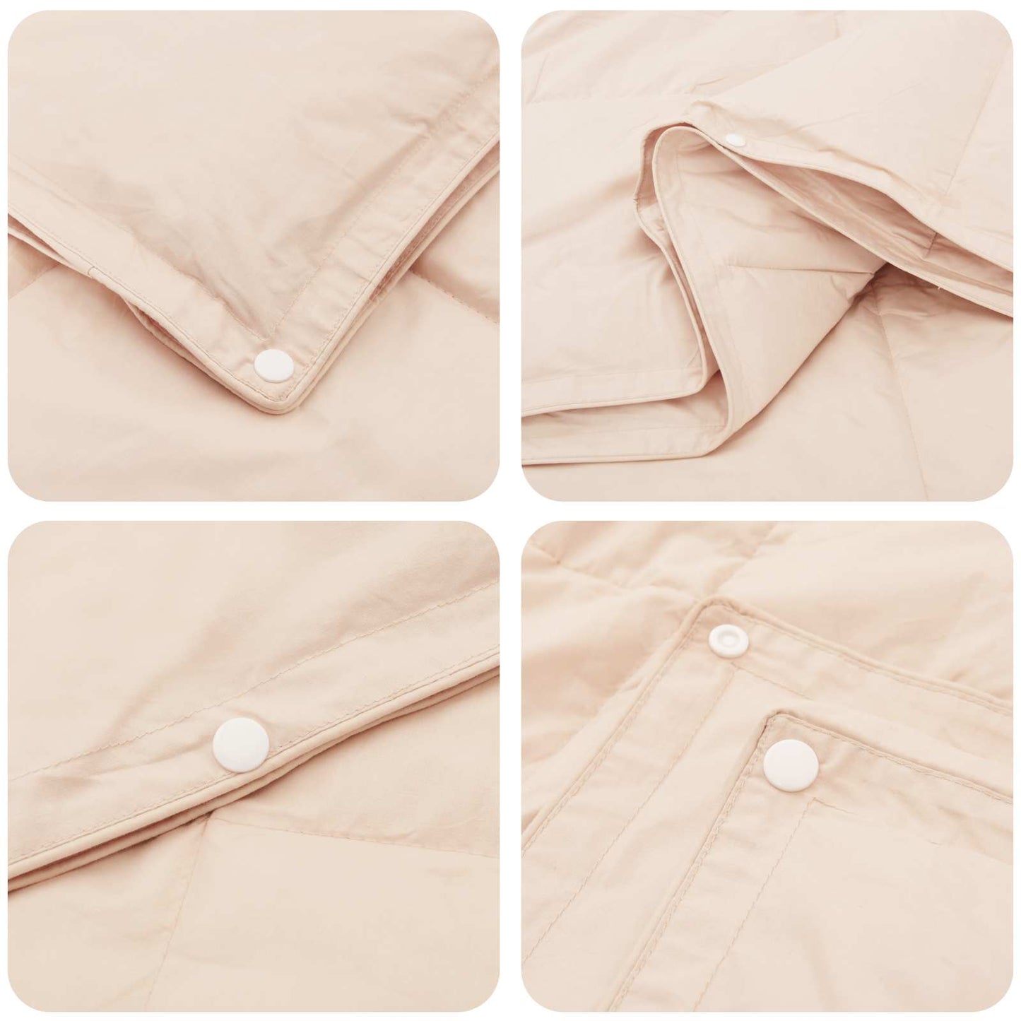 Duvet 135 x 220 cm All Seasons Kapok Fiber Beige