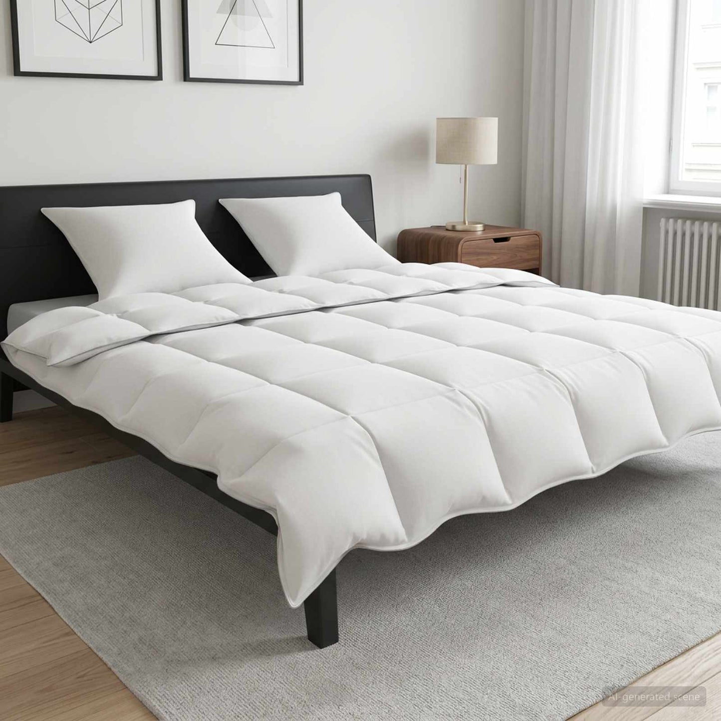Duvet White 220 x 240 cm Bamboo Fiber