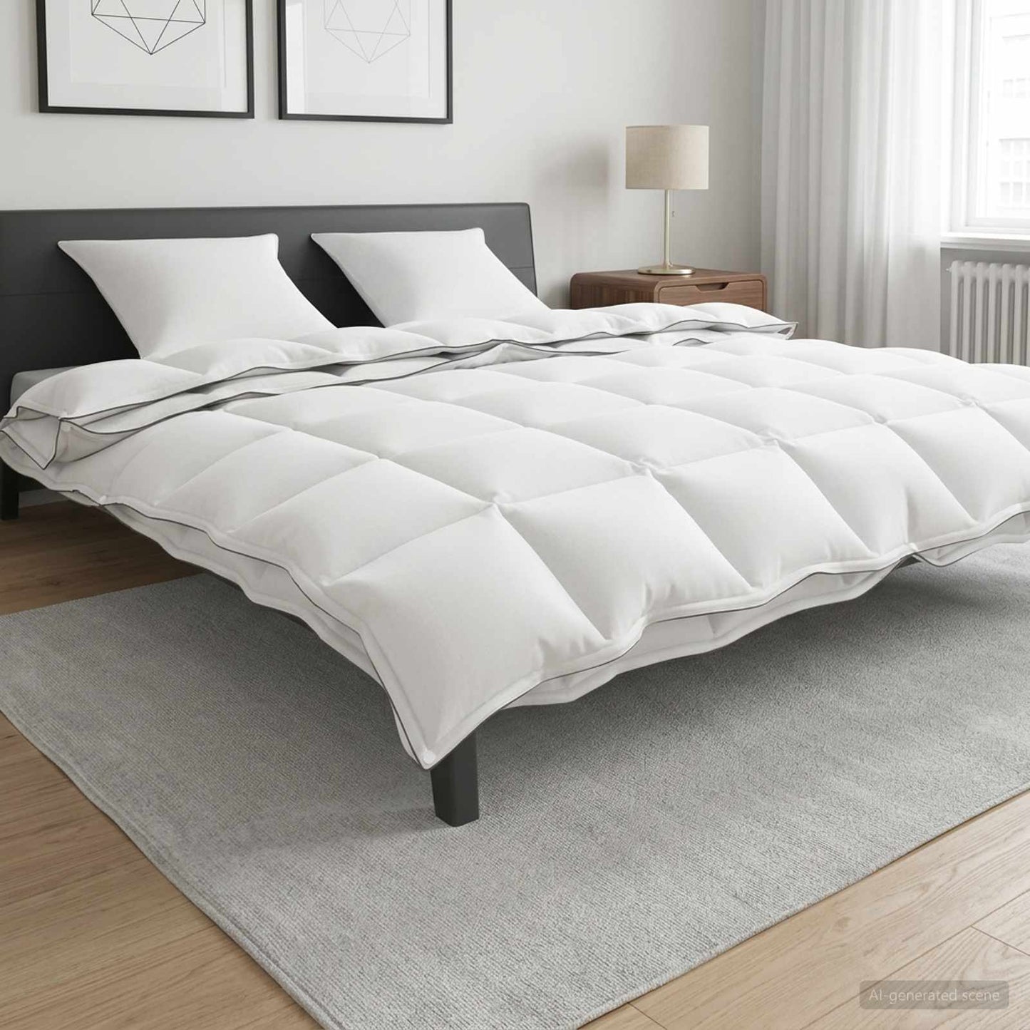 Duvet 200 x 200 cm 100% Cotton White