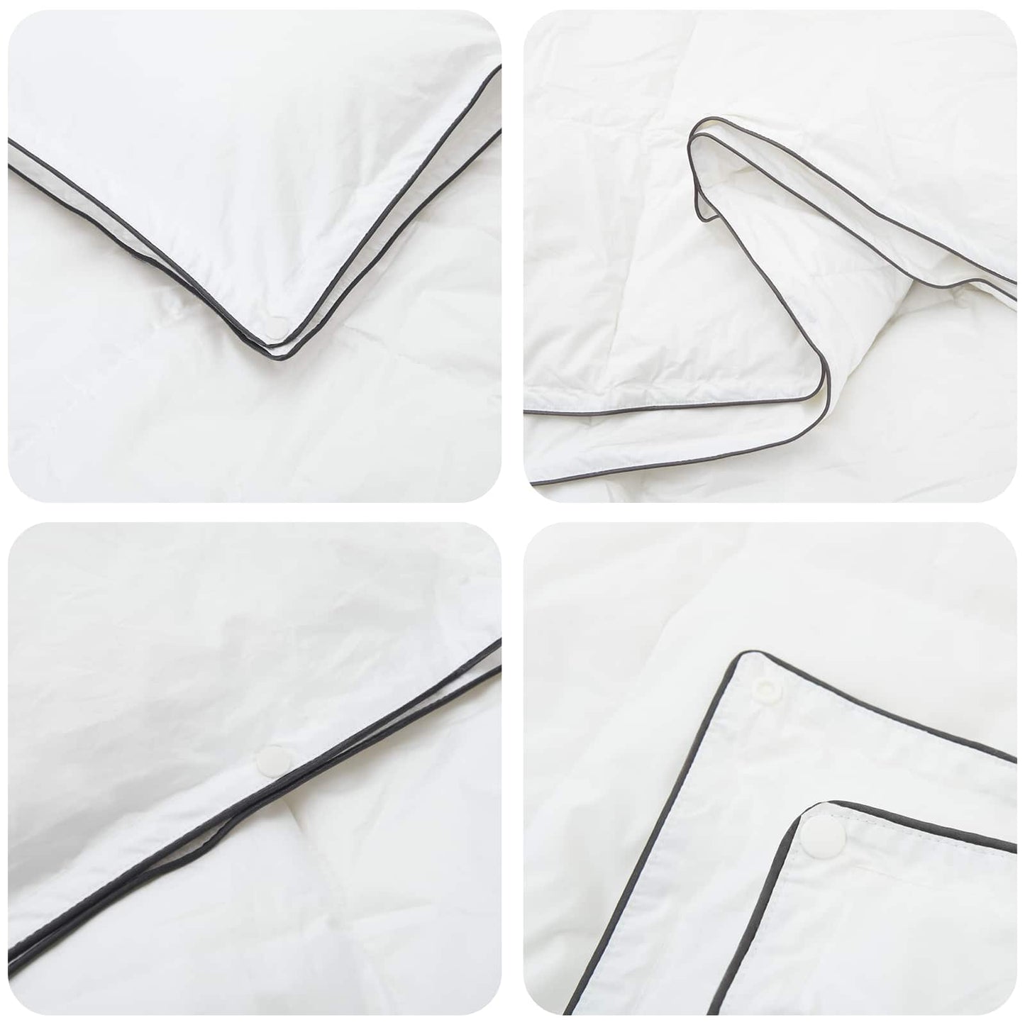 Duvet 260 x 240 cm 100% Cotton White