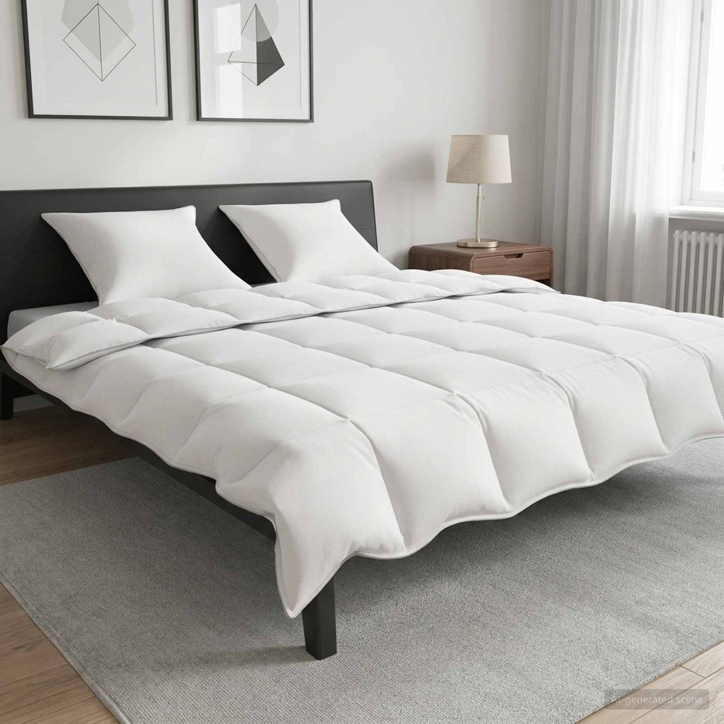 Winter Duvet White 200 x 200 cm Bamboo