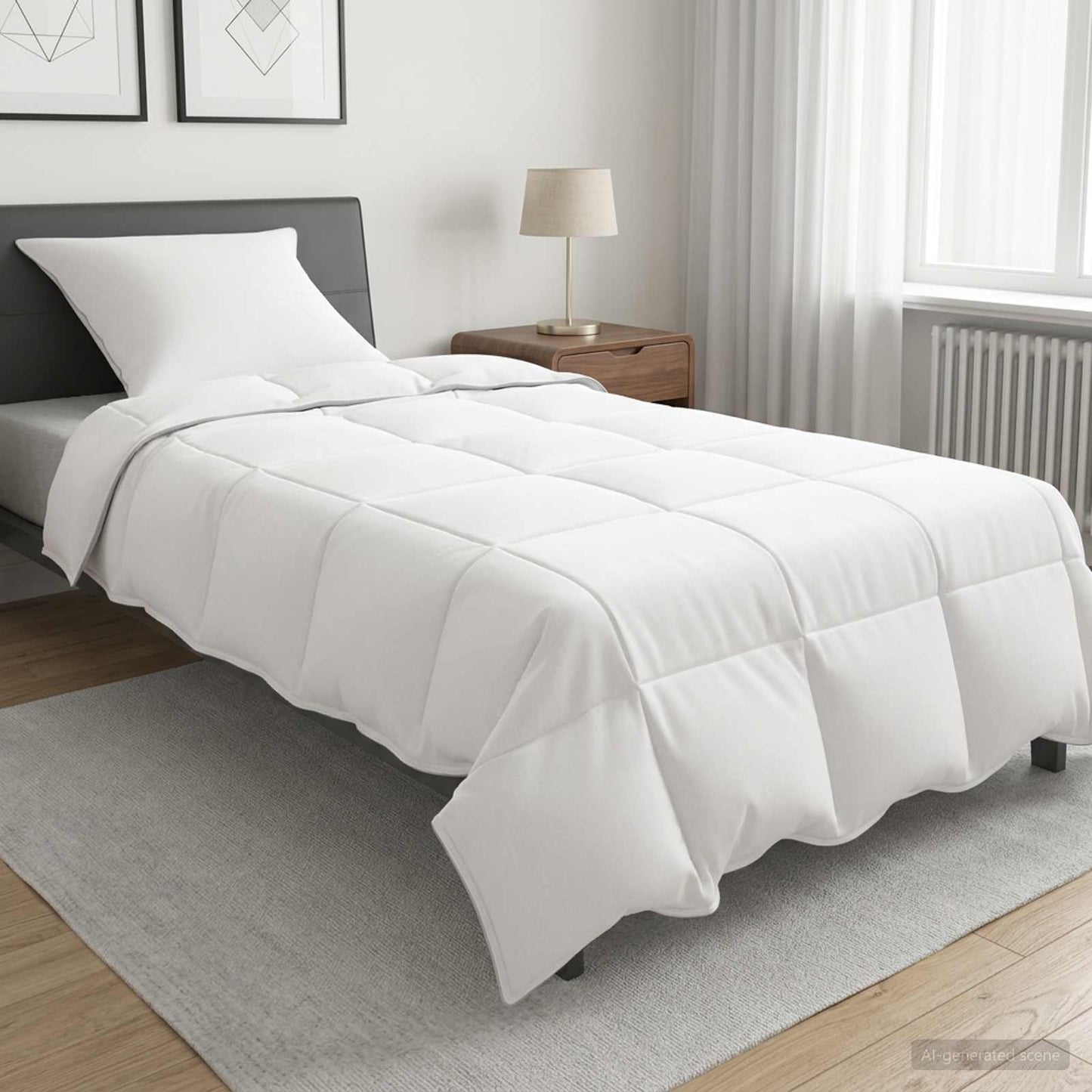 Winter Duvet White 155 x 220 cm Bamboo