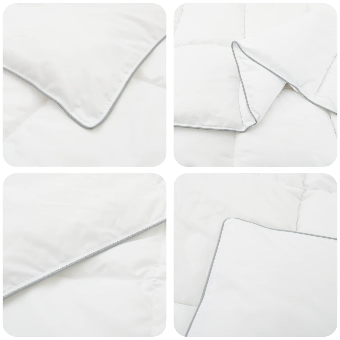 Winter Duvet White 155 x 200 cm Bamboo