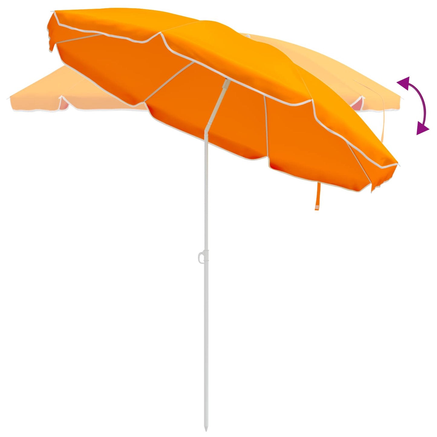 Garden Parasol 160 cm 170T Polyester Orange