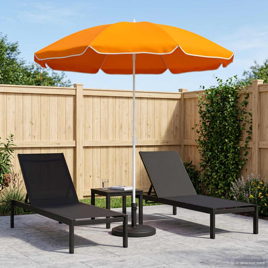 Garden Parasol 240 cm 170T Polyester Orange