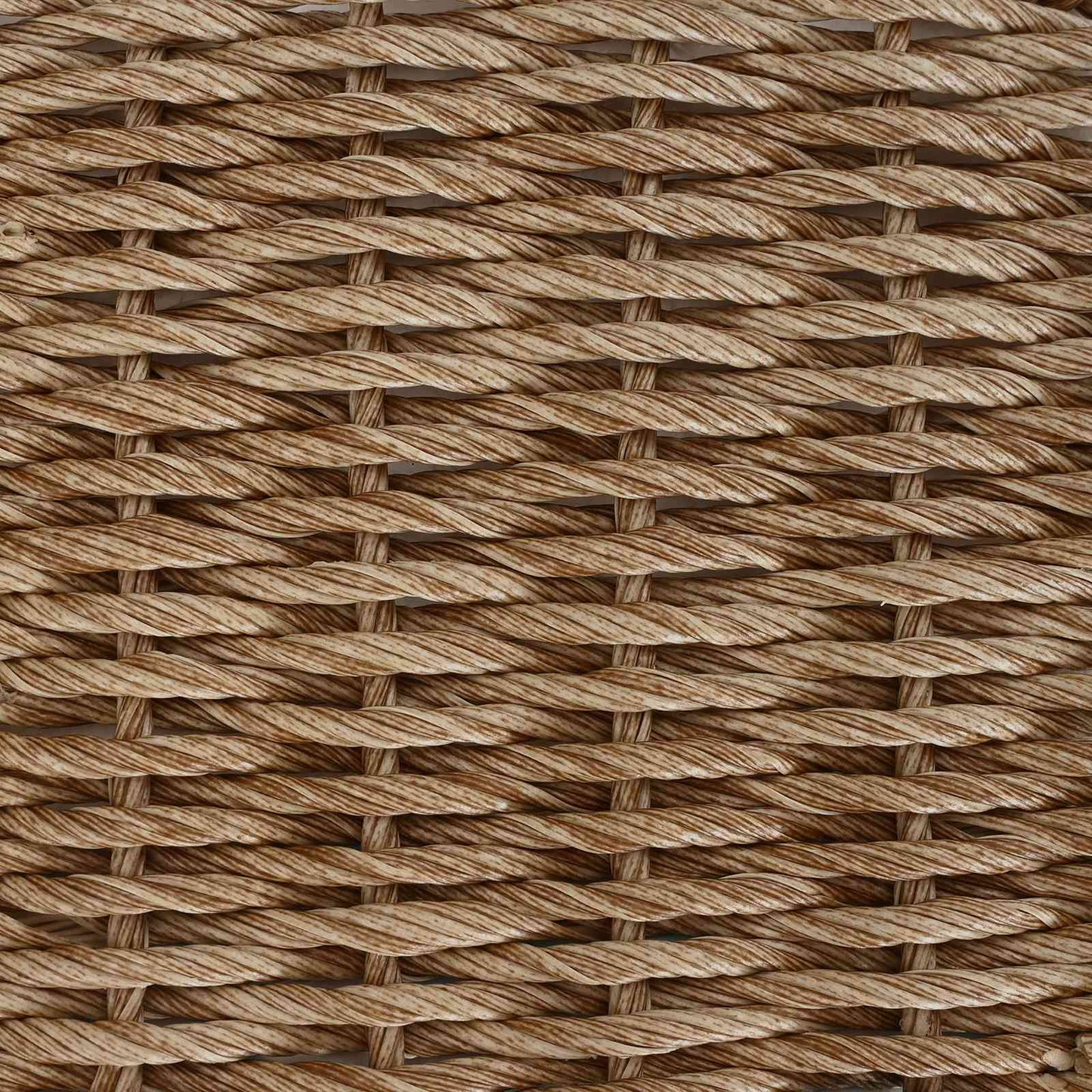 Garden Table Beige 100 x 55 x 37 cm PE Rattan and Glass