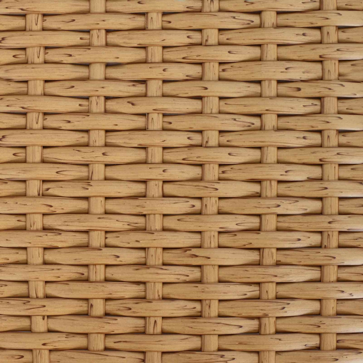 Garden Table Natural 55 x 55 x 37 cm PE Rattan and Glass