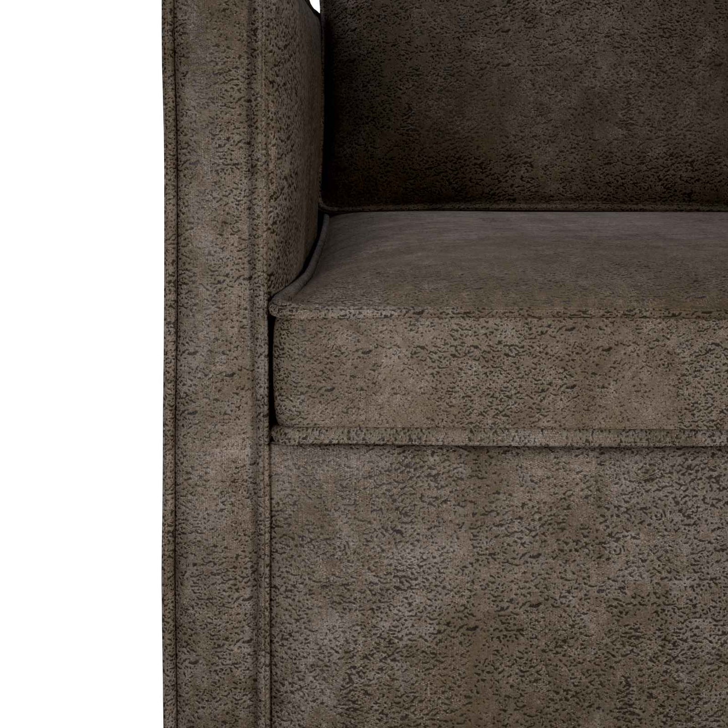3 Seater Sofa Dark Grey 190 x 81 x 82 cm Faux Suede Fabric