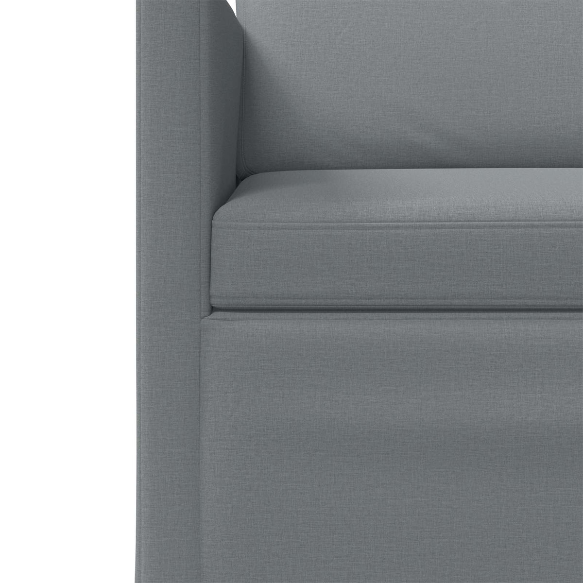 2 Seater Sofa Light Grey 130 x 81 x 82 cm Fabric