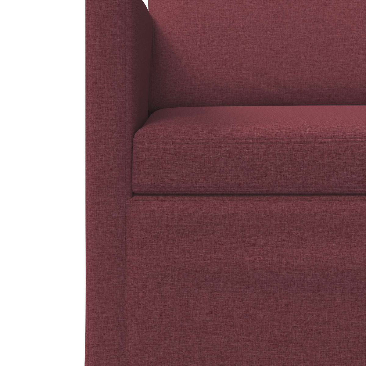 2 Seater Sofa Wine Red 130 x 81 x 82 cm Fabric
