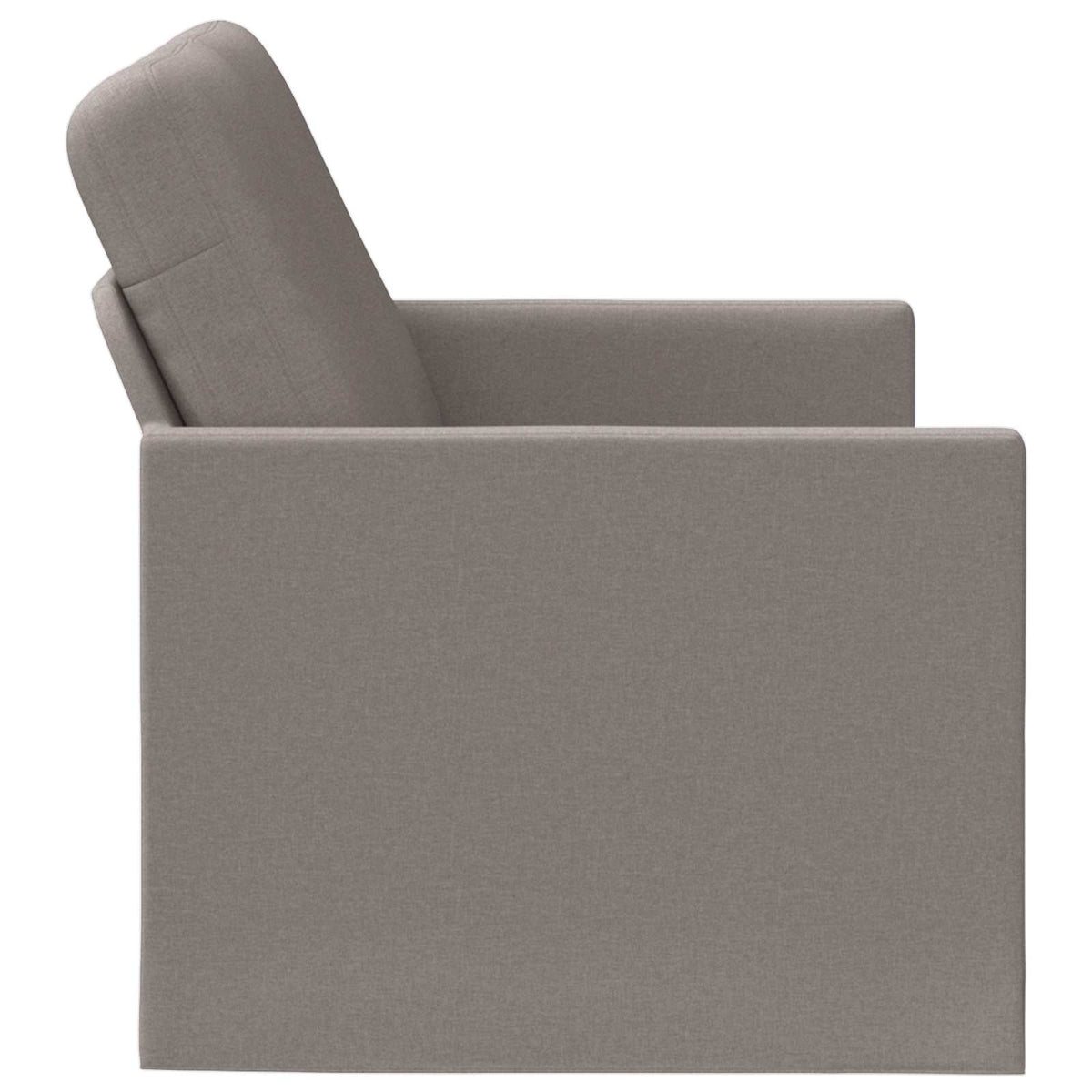 2 Seater Sofa Taupe 130 x 81 x 82 cm Fabric