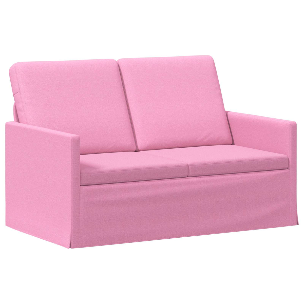 2 Seater Sofa Pink 130 x 81 x 82 cm Fabric