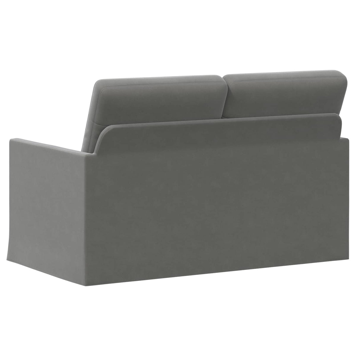 2 Seater Sofa Dark Grey 130 x 81 x 82 cm Velvet