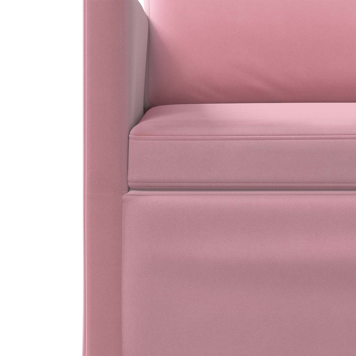 2 Seater Sofa Pink 130 x 81 x 82 cm Velvet