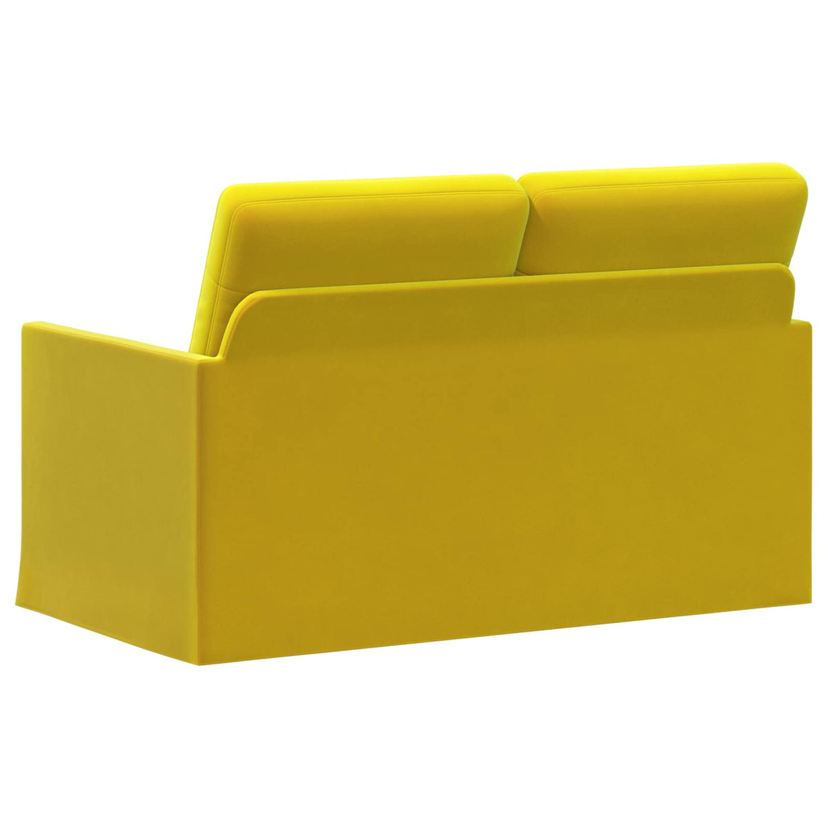 2 Seater Sofa Yellow 130 x 81 x 82 cm Velvet