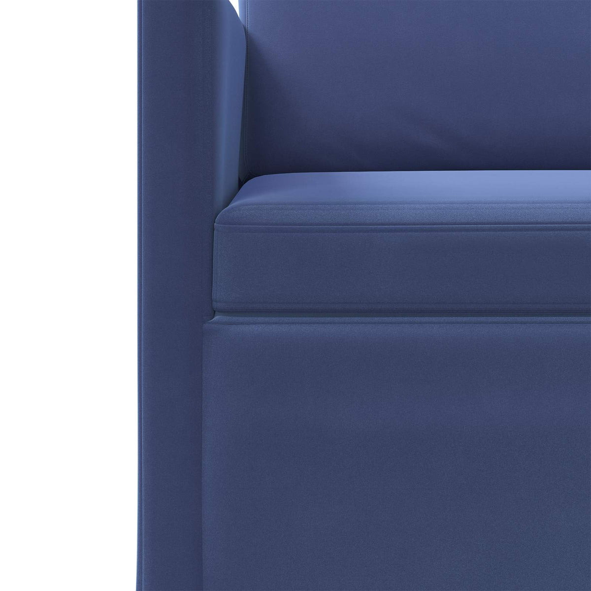 2 Seater Sofa Police Blue 130 x 81 x 82 cm Velvet