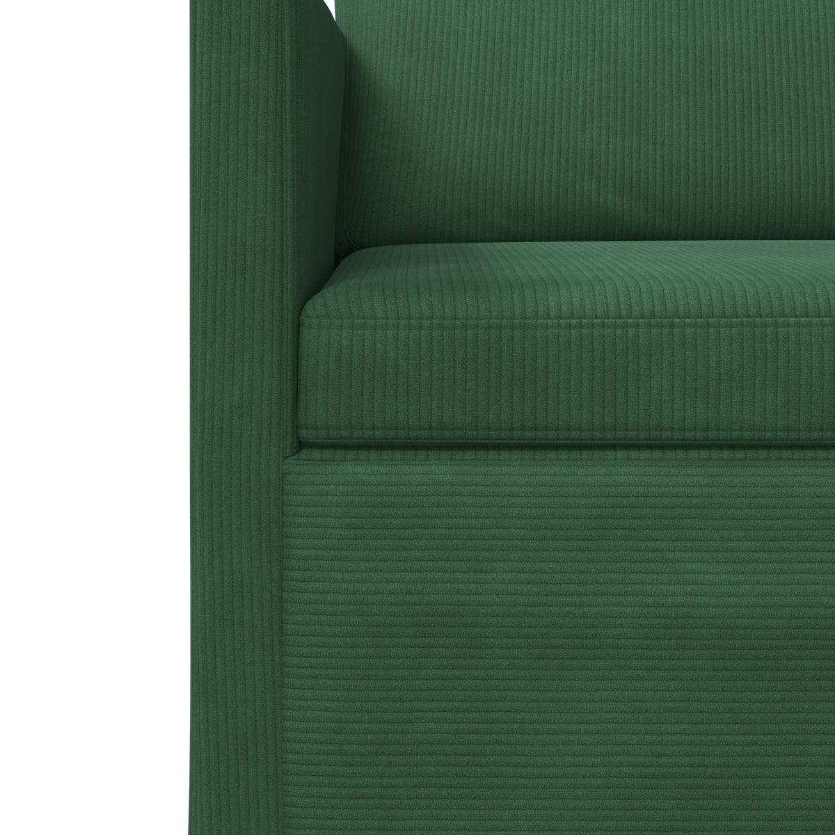 2 Seater Sofa Jungle Green 130 x 81 x 82 cm Corduroy Fabric