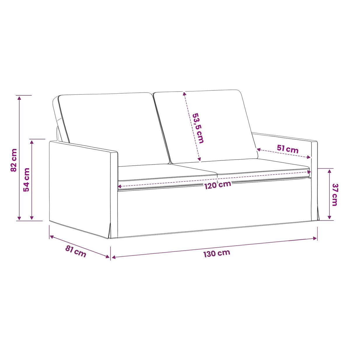 2 Seater Sofa Jungle Green 130 x 81 x 82 cm Corduroy Fabric