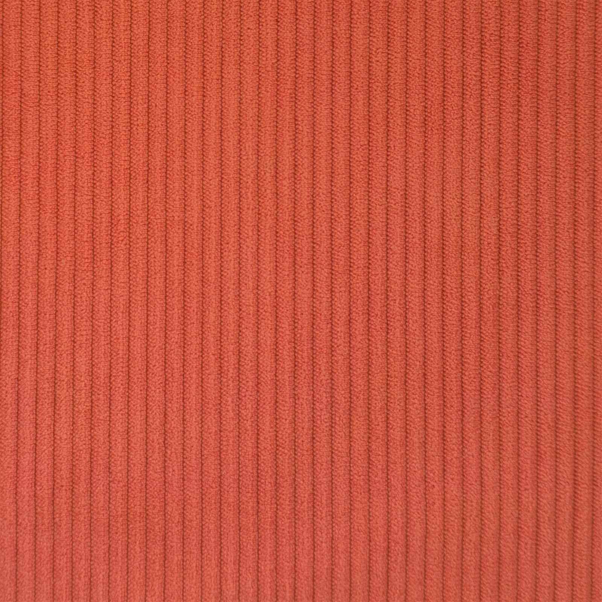2 Seater Sofa Red Orange 130 x 81 x 82 cm Corduroy Fabric