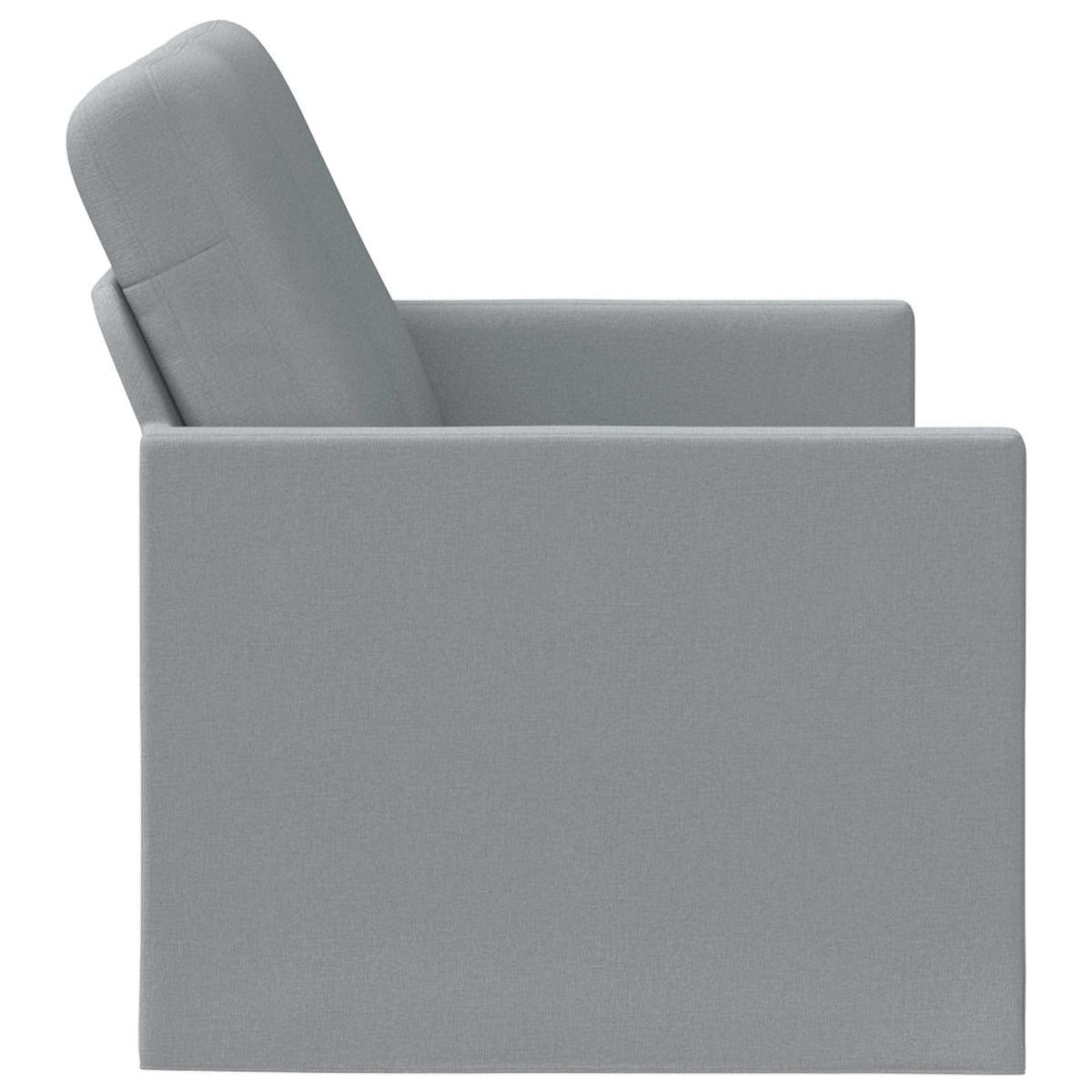 2 Seater Sofa Light Grey 150 x 81 x 82 cm Fabric