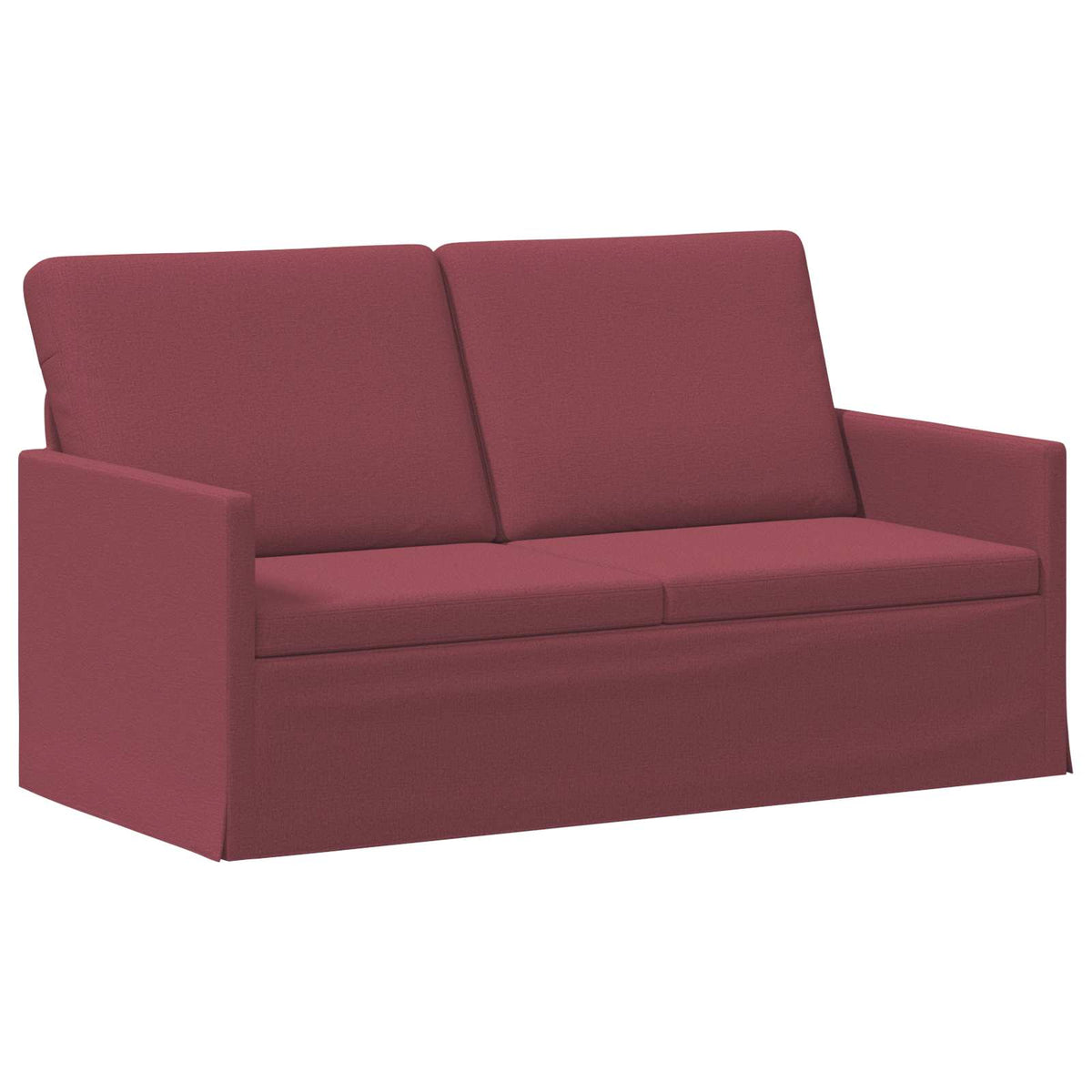 2 Seater Sofa Wine Red 150 x 81 x 82 cm Fabric